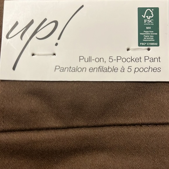 Up! Pull on 5 pocket pants, NWT Inseam 30” - Picture 4 of 4